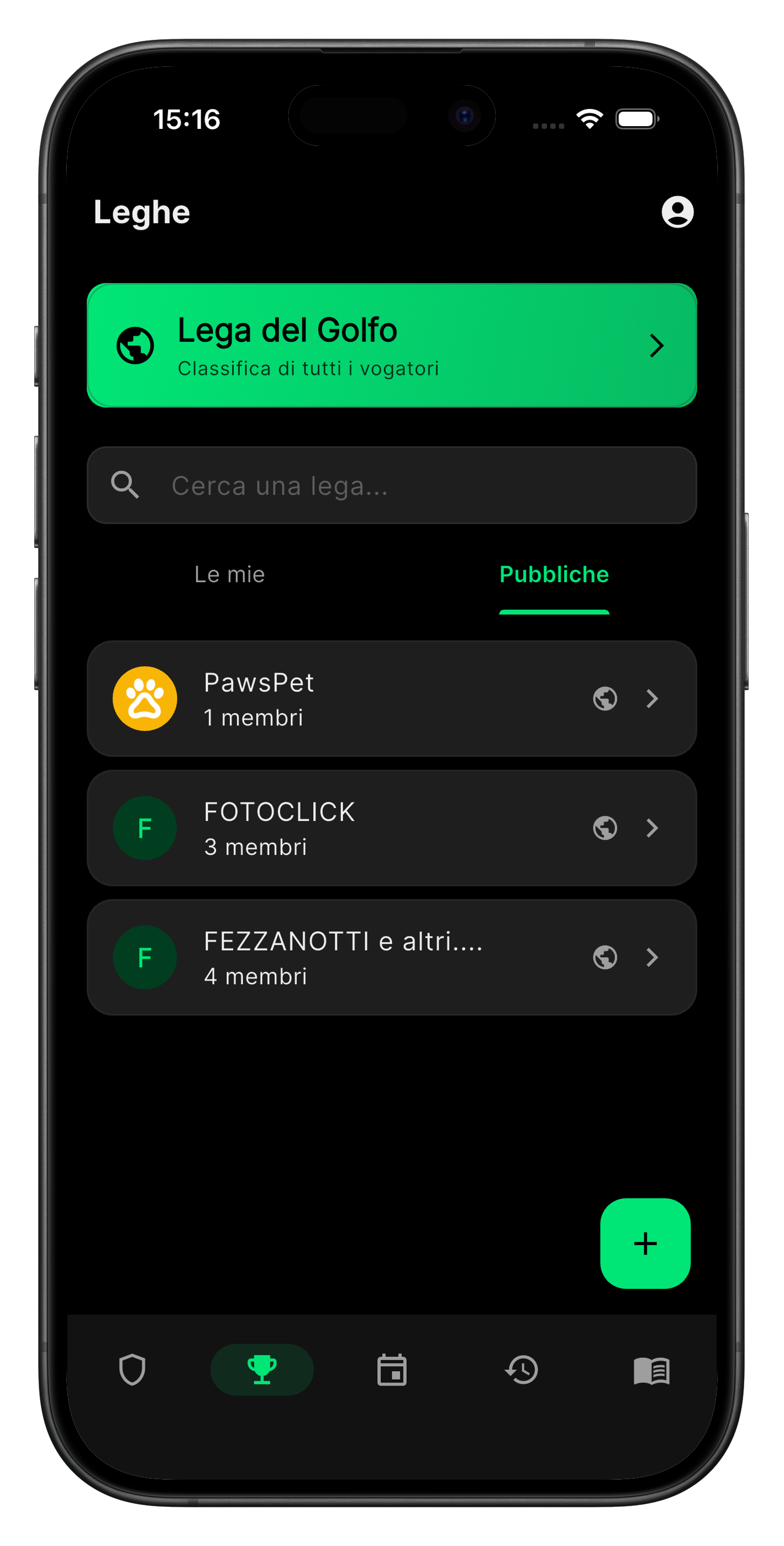 Schermata 2 dell’app FantaPalio del Golfo