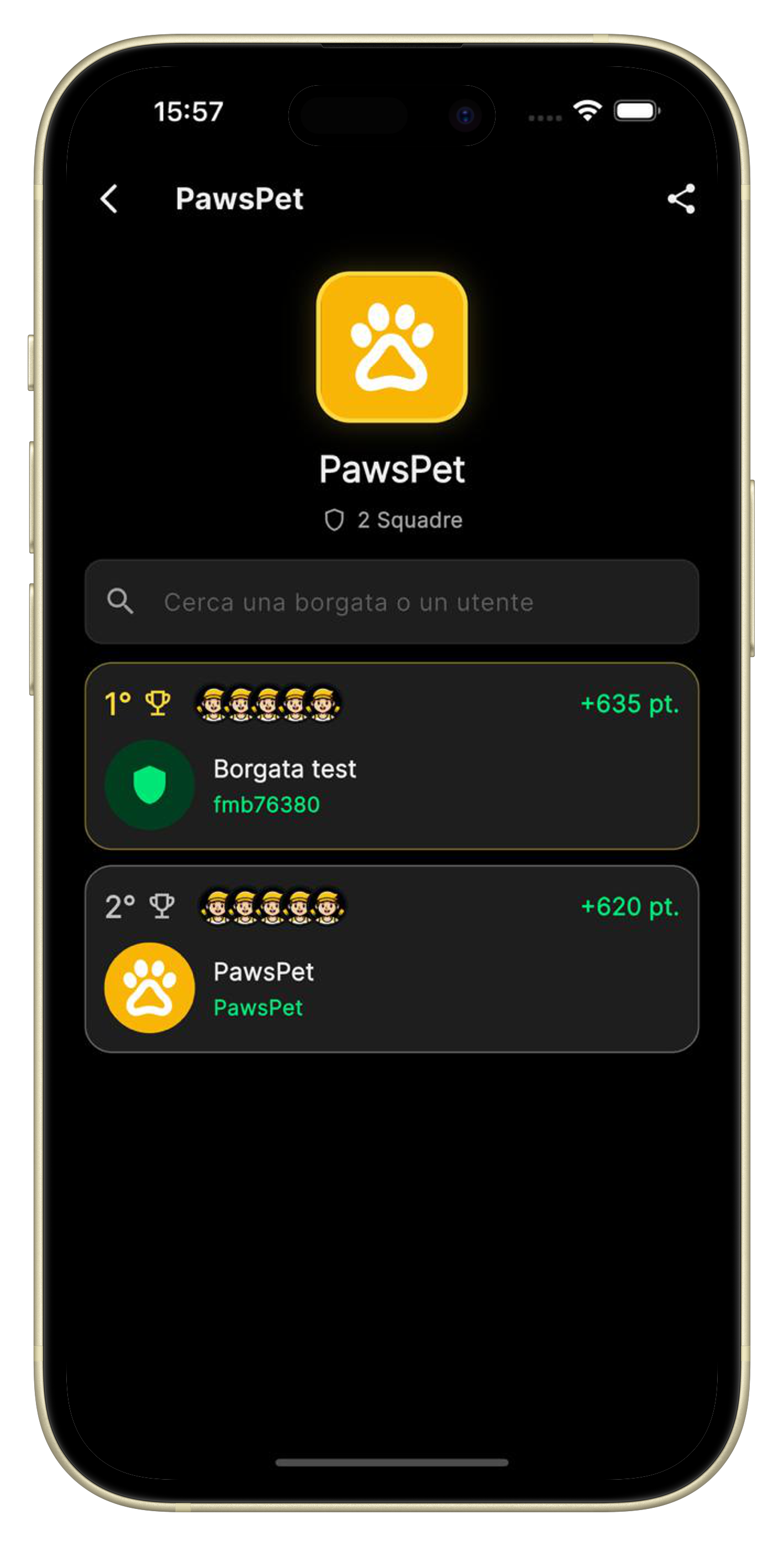 Schermata 3 dell’app FantaPalio del Golfo