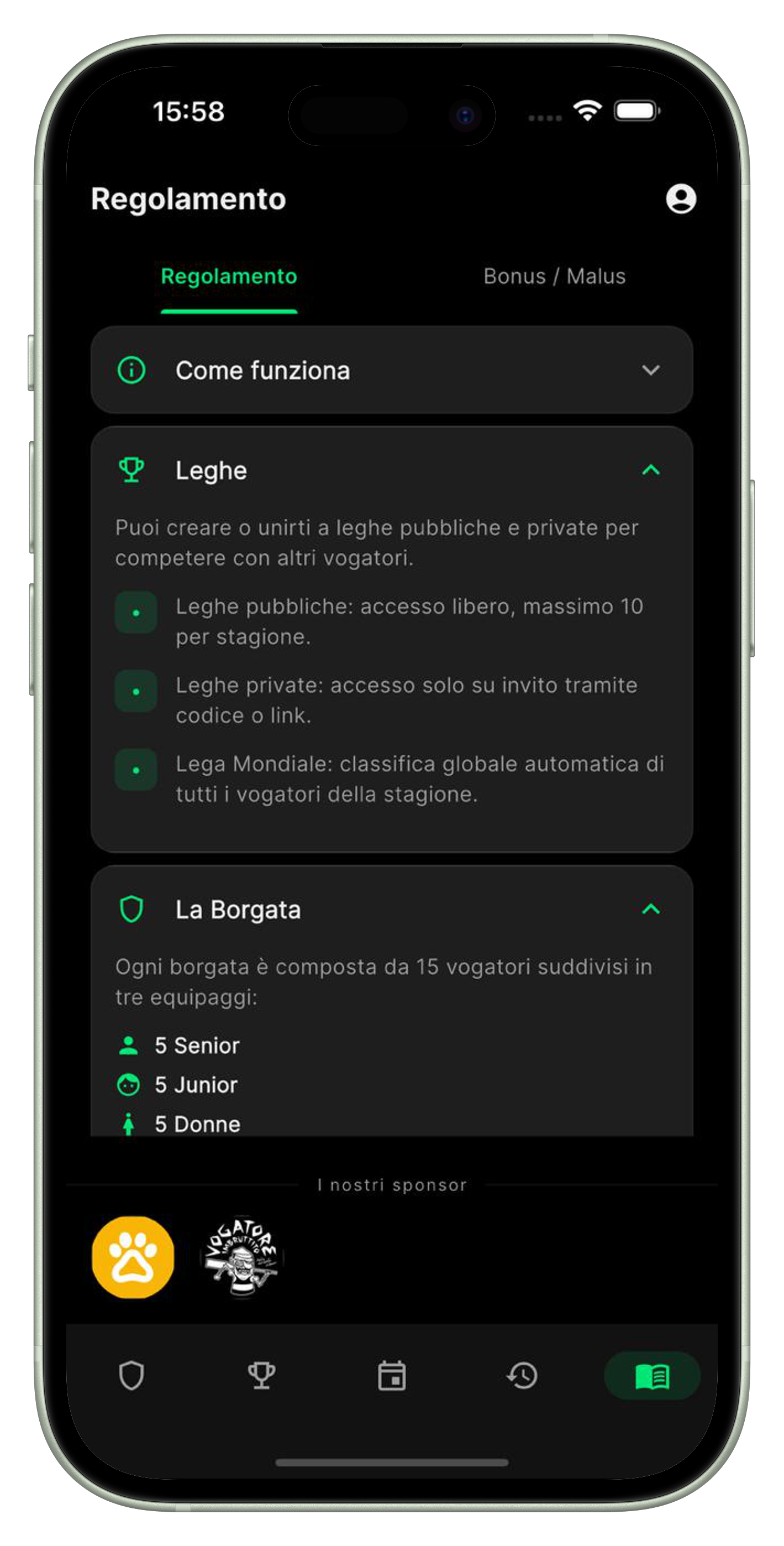 Schermata 7 dell’app FantaPalio del Golfo